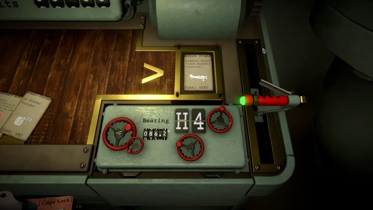 Official IRON NEST demo-video frame showing the operator controls used to set up a deliberate artillery test.