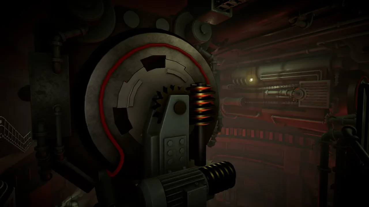 Official IRON NEST launch-trailer frame showing a red-lit operator station with maps, machinery and manual control equipment.