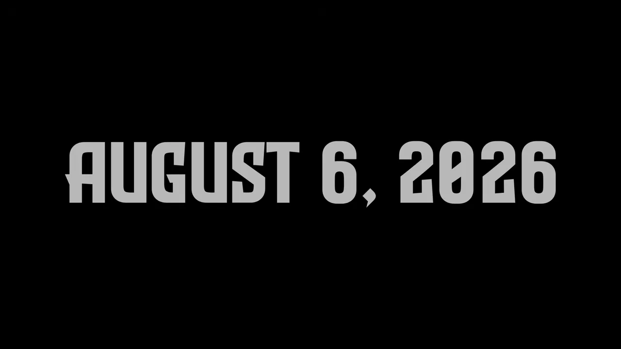 August 6, 2026 release date card from the official IRON NEST announcement video