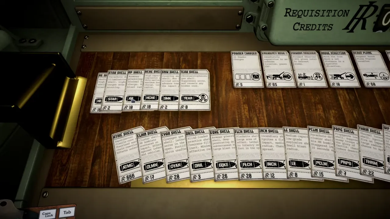 Official IRON NEST launch-trailer frame showing the tactical map and range instruments at the operator station.